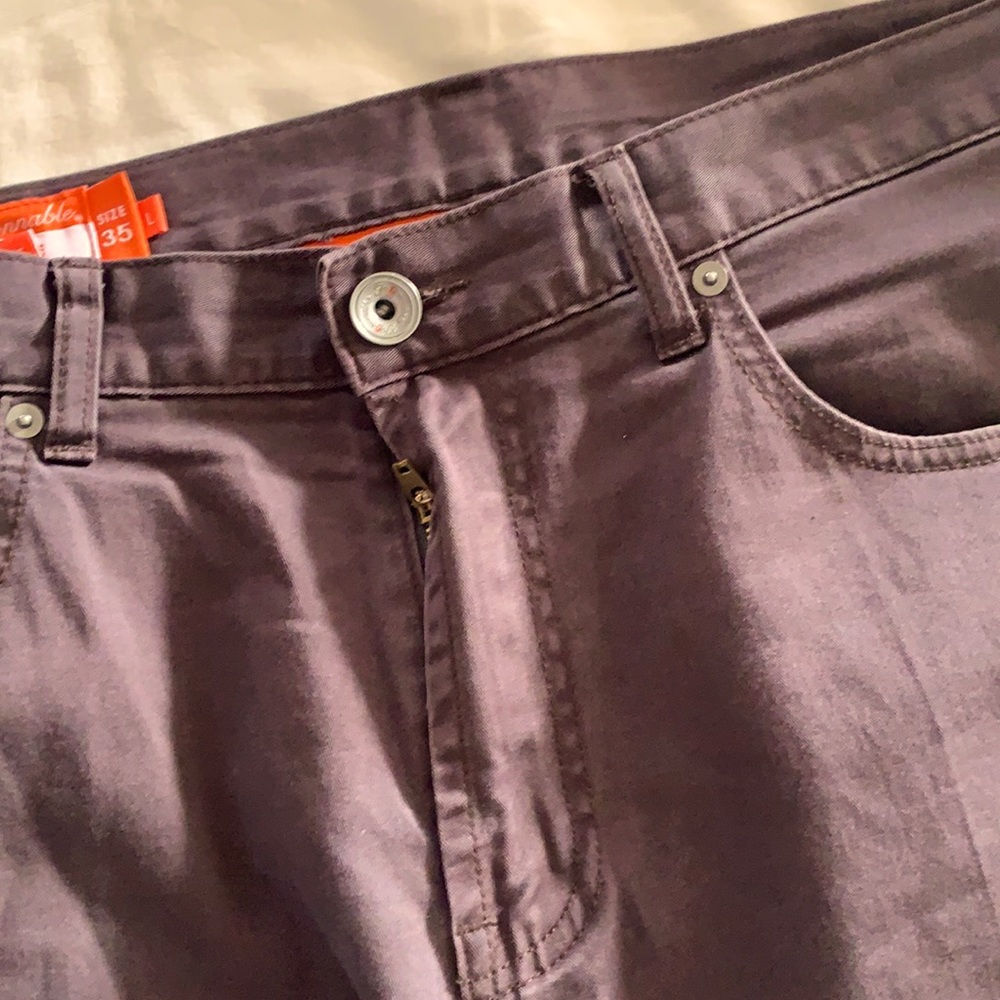 Brown designer straight leg